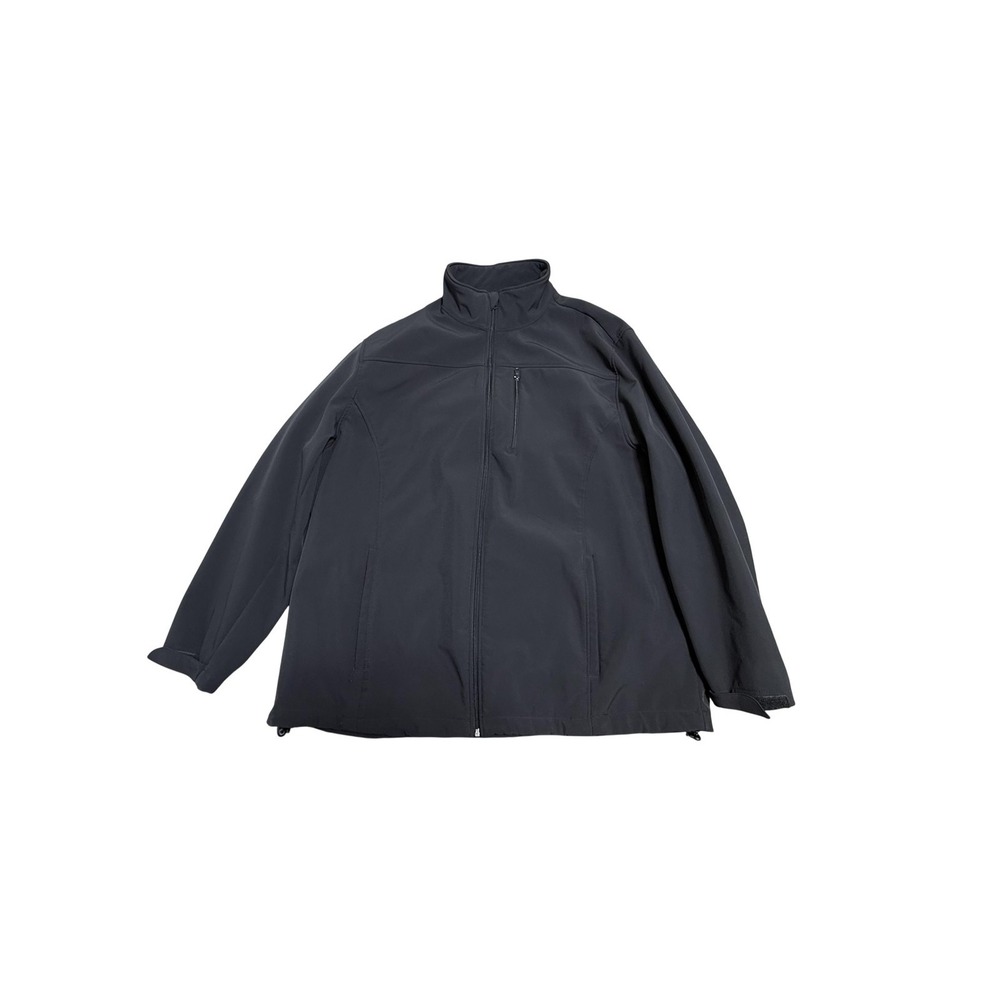 The Foundry Supply Co Jacket Mens 3XLT Black Softshell Fleece Lined‎ Zip